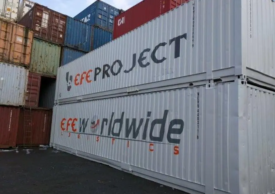 45PW One Side Curtain — Uskont container storage project